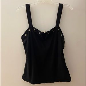Express Black V-neck Tank-top - Large